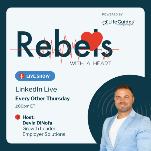 Rebels with a Heart LinkedIn Live show cover